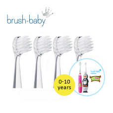 Brush-Baby | Brushbaby WildOnes Sonic Replacement Brush Heads 1-10 years (4pcs)